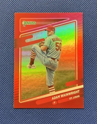 2021 Donruss Adam Wainwright Red Holo Parallel #137 Cardinals SP Color Match 🔥 - Image 1 of 2