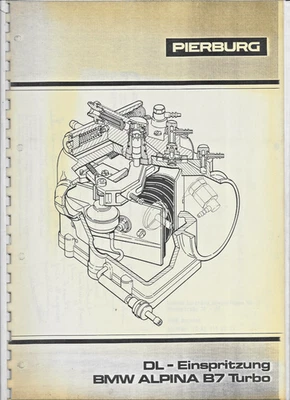 PIERBURG  DL injection - BMW ALPINA B7 Turbo - Description, Instruct. de service - Photo 1/2