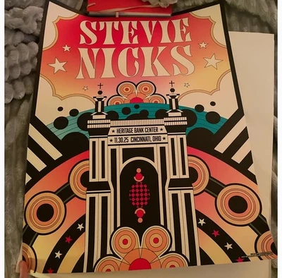 Stevie Nicks Cincinnati, OH Heritage Bank Center, Nov 30, 2025 Poster