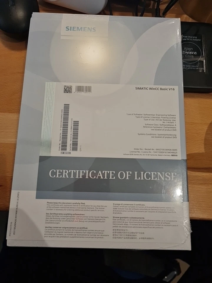 Siemens 6AV2100-0AA06-0AA5 Simatic WinCC Basic V13 SP1 New NFP Sealed - Bild 1 von 1