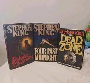 Stephen King Lot 1st Ed Dolores Claiborne Four Past Midnight The Dead Zone HC DJ - Picture 1 of 10