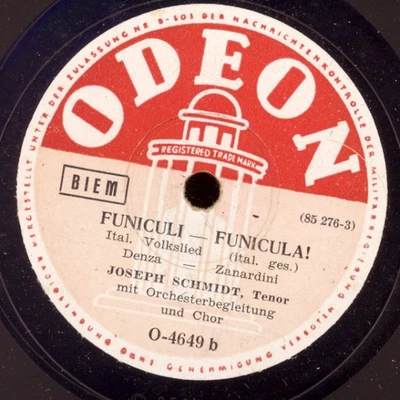 JOSEPH SCHMIDT -Tenor- Funiculi-Funicula / Maria, Mari  Schellackplatte   S8915 - Bild 1 von 2