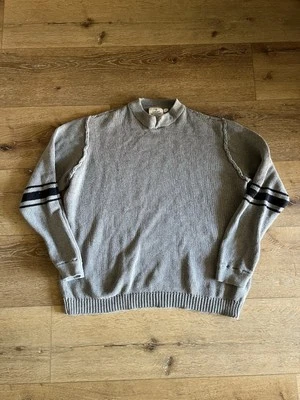 Cheap Monday Mens Gray Long Sleeve Knit Pullover Sweatshirt Size XL - Image 1 of 3