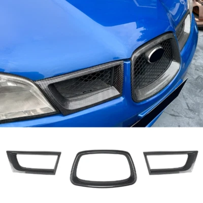 Para Subaru Impreza 9th WRX STI 2006-07 Parrilla Delantera Marco Recorte Parrilla Cubierta Borde Foto 1 de 4