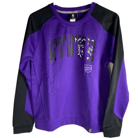 Sacramento Kings Boys Back Court Crew Sweatshirt Youth Size L 14/16 Cover