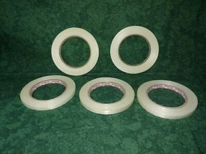 (5) Rotoli di nastro di reggiatura in poliestere 9 mm (3/8") x 55 metri (43909-DSK) - Foto 1 di 4