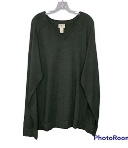 LL Bean Herren Pullover Baumwolle Kaschmir Gr. XXL Reg VNeck Langarm Pulli - Bild 1 von 8