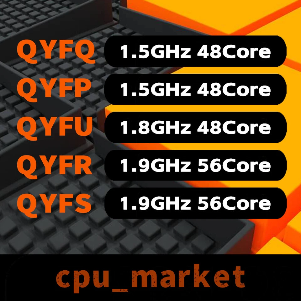 Intel Xeon Platinum 8480 8468 8461V ES QYFS QYFU QYFP QYFQ Q0KL QYFR LGA4677 CPU - Image 1 of 1