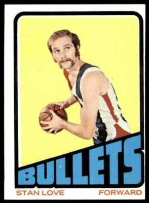 1972-73 Topps Nm-Super Nice Stan Love-Make Offer 15 Baltimore Bullets #2 - Image 1 of 2