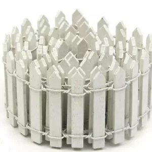 Fairy Garden Accessories - 100 x 5cm Fairy Fence White (3-5 day delivery) - Picture 1 of 2