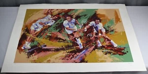 Vintage Mark King Total Tennis signed numbered serigraph print 35" x 25.5" - Picture 1 of 15