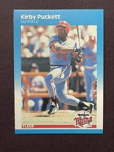 Kirby Puckett NEAR MINT CENTERED SHARP 1987 Fleer #549 Minnesota Twins HOF - Picture 1 of 2