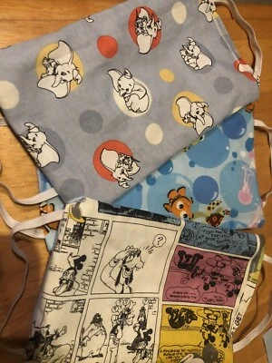Adult Washable Face Mask Handmade Disney Minnie Mouse Nemo Princesses And More - Image 1 of 4
