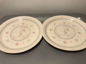 CORELLE PROMENADE DINNER PLATES 10 1/4" GEESE SET OF 2 - Picture 1 of 3