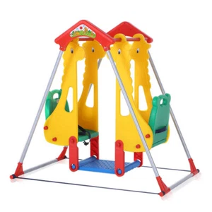 Baby Vivo Aire de jeux Balançoire Enfants Extérieur Intérieur siège double - Photo 1/10