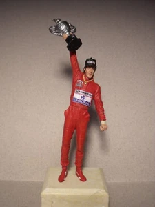 1/18 FIGURE  AYRTON SENNA  MC LAREN  VROOM PAINTED  FOR  MINICHAMPS  GP REPLICAS - Picture 1 of 7