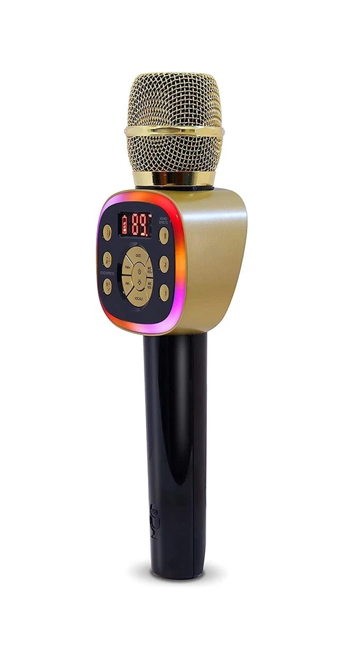 The Singing Machine Carpool Karaoke Wireless & Bluetooth Microphone (CPK565GD)