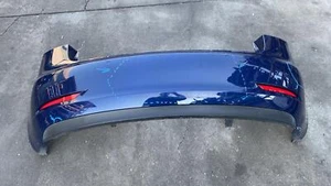 2017-2022 Tesla Model 3 M3 Rear Bumper Fascia Cover w/ Sensor Holes Blue - PPSB - Picture 1 of 19