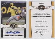 2013 Leaf US Army All-American Bowl Auto Black /50 Miles Bergner #BA-MB2 Auto