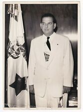 PANAMIAN PRESIDENT RICARDO ARIAS OFFICIAL WELCOME CUBA 1955 VINTAGE Photo Y 280