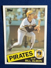 1985 TOPPS TRADED "TIFFANY" #2T BILL ALMON (PITTSBURGH PIRATES) BASEBALL CARD