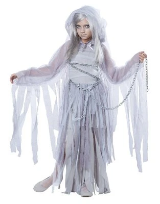CHILDRENS GIRLS HAUNTED BEAUTY COSPLAY SCARY SPOOKY HALLOWEEN COSTUME S-XL 00394 - Image 1 of 3