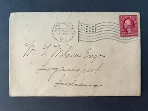 Hotel Gramatan Bronxville New York Logansport Indiana Flag Cancel 2 Cent Cover - Picture 1 of 2