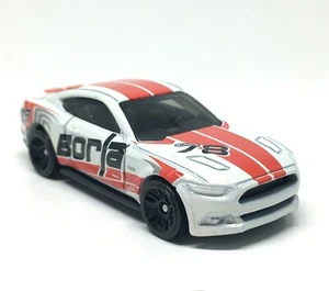 Hot Wheels Ford Mustang GT 2015 - Borla 78 White 1/64 (3") no Package - Picture 1 of 6