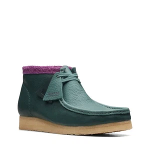 Clarks Originals Stivali Wallabee da uomo station wagon verdi 26168831 - Foto 1 di 7