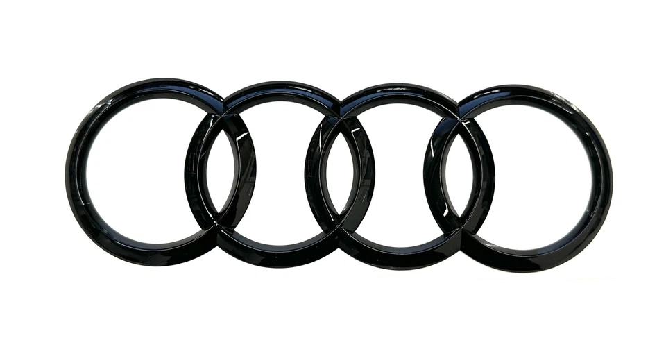 Original Audi Q5 Sportback FY Audi Ringe schwarz glänzend hinten 80F853742A T94 - Bild 1 von 1