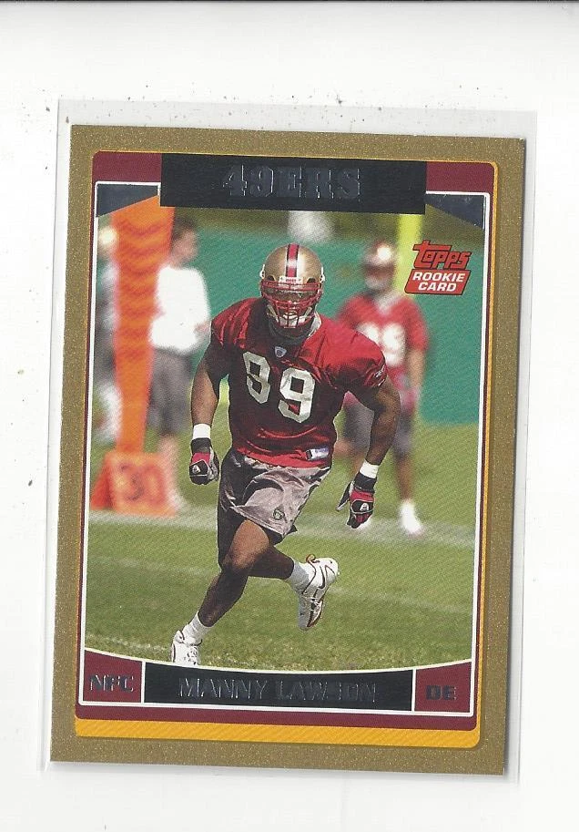 2006 Topps Gold #314 Manny Lawson RC Rookie 49ers /2006  - Image 1 of 1