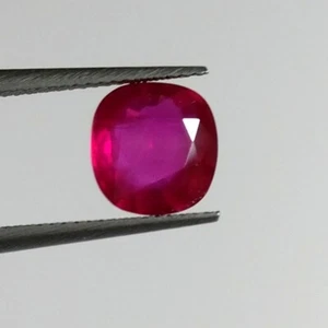 1.01ct Natural Mozambique Ruby perfect cushion top color standard heat gem - Picture 1 of 4