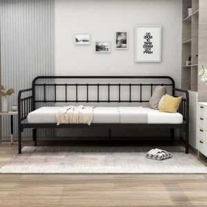 Twin SizeHeavy Metal Sofa Bed Frame: Strong Steel Support, Easy Assembly - Picture 1 of 44