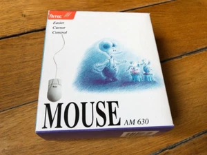 NEW OLD STOCK Vintage Artec AM630 3-button serial mouse DB-9 for MS-DOS Windows - Zdjęcie 1 z 7