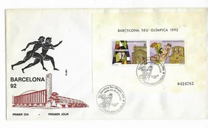 Andorra Española Oliumpiada Barcelona 92 Sobre Primer Día año 1987 (EP-458) - Picture 1 of 1