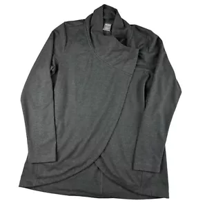 Joe Fresh Cardigan Womens Medium Gray Polyester Long Sleeve Wrap Front - Picture 1 of 9