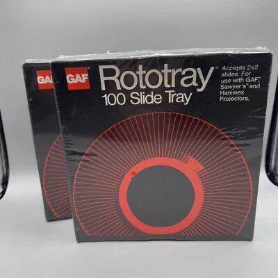 Nueva bandeja deslizante circular GAF Rototray para 100 diapositivas sellada de fábrica Foto 1 de 4