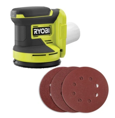Lijadora de órbita aleatoria inalámbrica Ryobi PCL406B ONE+ 18V de 5" (solo herramienta) Foto 1 de 3