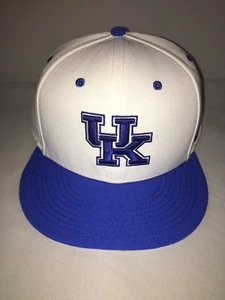 Nike TRUE Dri-Fit UK Kentucky Wildcats Hat Fitted White Blue Cap UK - Picture 1 of 6