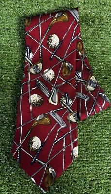 Windsor Classic Designer 100% Silk Golf Club Business Neck Tie - Image 1 of 4
