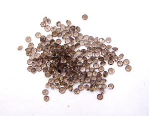 Natural Smoky Quartz Round Cut Lot Loose Gemstone 2 MM For Jewelry Making P-3242 - Picture 1 of 6