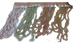 Sparkling Round Beaded Christmas Garlands- 108" Long Each, Christmas Babyshower - Picture 1 of 11