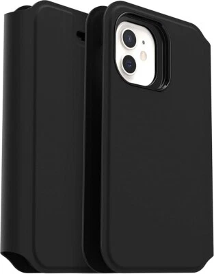 OtterBox Strada Via Case for iPhone 12 mini Shockproof Drop Proof Slim Black - Image 1 of 4