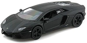 Lamborghini Matt Black Aventador LP 700-4 138 5" Pull Back Diecast Car - Picture 1 of 5