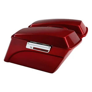 One pair Hard Saddlebags Trunk For Harley Touring Road King Glide Softail Dyna - Picture 1 of 11