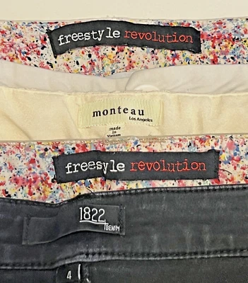 Pantalones Cortos 4 Juniors Talla 3 Chinos de Encaje Caquis Negro Denim Cintura 30 1822 Monteau Foto 1 de 4