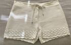 Red Valentino Women's Knit Embroidered White Deck/Board Shorts Size XL