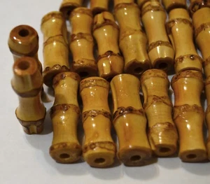 Bamboo Beads for Craft or Jewelry Making set of 50 large size - Picture 1 of 6