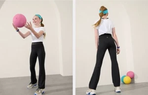 NWT Athleta Girl High Rise Chit Chat Flare Pant Size XXL/16 Black - Picture 1 of 1