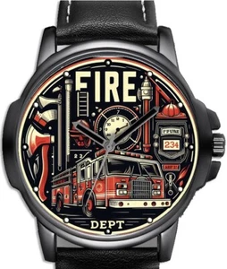 Fire Fighter Geschenk einzigartige Unisex schöne Armbanduhr UK SCHNELL - Bild 1 von 1